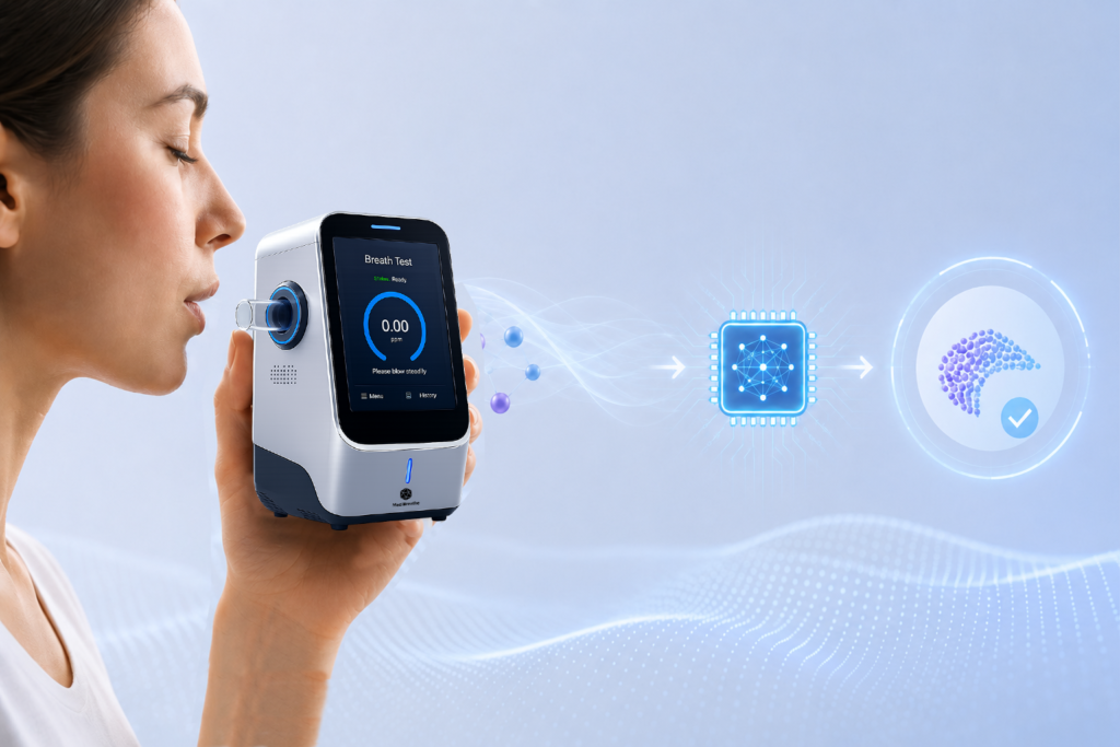 Breath analysis with AI diagnostics