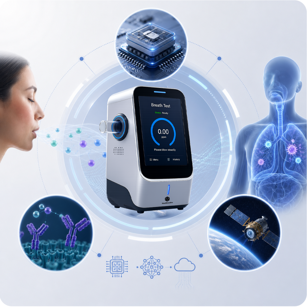 Medical tech diagnostics concept illustration